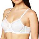 Bali Women's Full-Coverage Underwire Bra, Full-Frame Lifting and Smoothing Underwire Bra (48DDD, White)
