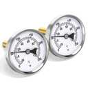 MEANLIN MEASURE 1/2" NPT Bimetal Thermometer for hot Water, boilers, and Pipes2-1/2" Dial, 2-1/4" Lead-Free Brass StemTemperature Range 0-250F/-20-120C,Center Back Mount (Pack of 2