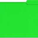 Universal 16162 Colored File Folders, 1/3 Cut Assorted, Two-Ply Top Tab, Letter, Green (Box of 100)