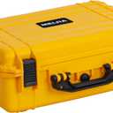 MEIJIA Portable Waterproof Hard Camera Case, Dry Case with Customizable Fit Foam, Protection for camera, drones,telescopes,18.5 x14.06x6.93inches(Yellow)