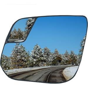 Driver Left Side Heated Mirror Glass Compatible with Chevrolet Chevy Colorado 2015-2022 GMC Canyon 2015-2022 Blind Spot Side View Convex Mirror Glass with Rear Holder