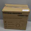 Bathroom Exhaust Fan with Light,11.8 In Panel,6000K 12W Square LED,141 CFM,0.7 Sones 4 Inches Duct 110V,Quiet Bathroom Ventilation Exhaust Fan for Shower/Restroom/Office/Home(6000K LED)