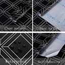 Heroad Peel and Stick Wallpaper Black and White Contact Paper Black Geometric Modern Wall Paper for Nursery Room Bedroom Bathroom Cabinets Vinyl Roll Self-Adhesive Waterproof 17.3 x 197