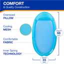 SwimWays Spring Float Premium Hammock Pool Lounger, Inflatable Pool Floats Adult with Fast Inflation for Ages 15 & Up, Sky Blue