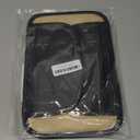 Ouzorp Car Center Console Cover, Upgraded Microfiber Leather Car Arm Rest Cover with 2 Storage Bags, Universal Armrest Cover for Car Storage Box Car Interior Accessories Protector for Most Vehicle (Black)