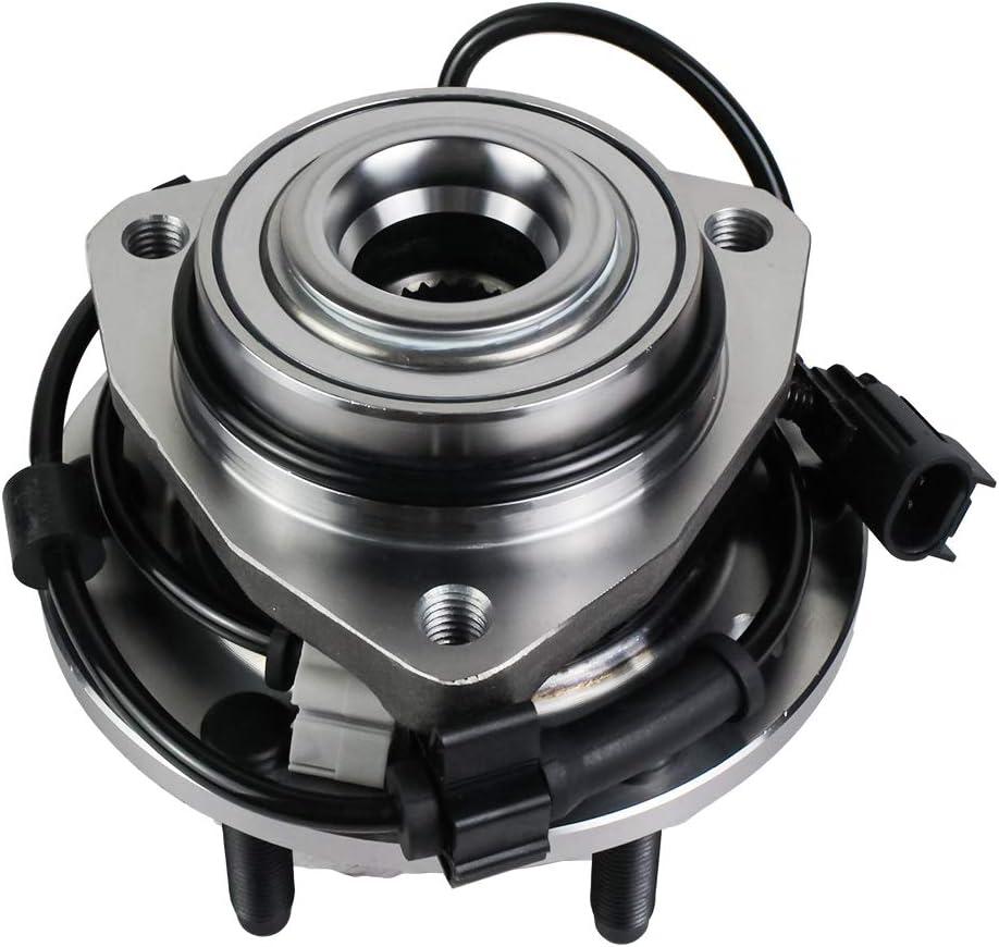 Autoround Front Wheel Hub and Bearing Assembly 513188 fit for Chevy Trailblazer SSR, GMC Envoy, Buick Rainier, Oldsmobile Bravada, Isuzu Ascender, Saab 9-7x 6 Lug w/ABS