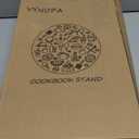 Cookbook Stand for Kitchen Counter Wood Adjustable Recipe Book Holder Stand iPad Rustic Holder Thanksgiving Day Christmas Gift for Mother, Grandma, Women