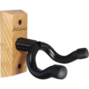 Guitar Wall Mount, Ash Hardwood Guitar Hanger, U-Shaped Guitar Wall Hanger Mount, Guitar Holder Hook Stand for Acoustic, Electric Guitar, Banjo, Bass, Gift for Guitar Player