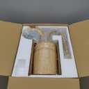 Boho Natural Rattan Wall Sconce Set of 2 Hand Woven Wall Lamp Rustic Wicker Wall Lights for Bedside Hallway Vanity Stairway Fireplace Living Room, UL Listed