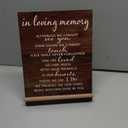 Chunful in Loving Memory Wedding Sign Acrylic Memorial Table Sign for Wedding Wooden Decor for Ceremony and Reception(Classic)