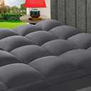 CHOKIT Queen Mattress Topper, Extra Thick Pillow Top Mattress Pad for Back Pain Relief, Cooling Bed Topper Mattress Cover with 8-21 Inch Deep Pocket (Grey)