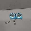 DURATECH Mini Tape Measure, 2 PCS 6FT Inch/Metric Small Tape Measure, Retractable Easy Reading Keychain Measurement Tape, Pocket Size Small Tape Measure for Engineer, Portable, ABS Protective Casing