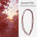 POSADINA Natural Stone Phone Lanyard, Crystal Beaded Crossbody Strap for Women, Hands-Free Anti-Loss Chain with Tether Tab