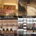 PAUTIX COB LED Strip Lights 2700K-6500K CCT Tunable White 24ft UL-Listed Dotless LED Lights Super Bright Dimmable 24V LED Tape Light with APP/RF Remote Control,Under Cabinets Bedroom Kitchen Lighting
