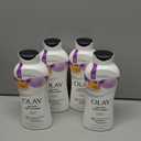 Olay Body Wash for Women, Age Defying with Vitamin E, 24hr Moisturizing, Hydrating & Refreshing, B3 Vitamin Complex, Free of Parabens & Phthalates, for All Skin Types, Scented, 22 fl oz (Pack of 4)