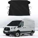 Windshield Cover for Ice and Snow for 2015-2025 2026 Ford Transit Accessories Wagon XL Cargo Vehicle,Connect Van Custom Fit Transit Oxford Fabric Windshield Frost Cover, All Weather Hail Protector