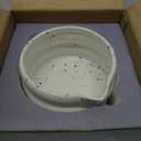 Japanese Matcha Bowl Pottery Bowl Easy to Clean with Pouring Spout Tea Utensil Traditional Matcha Ceremonial for Kitchen Home, White