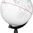 TOYANDONA Blank World Globe with Stand - Dry Erase DIY Map Round Earth Globe for Geographical Teacher Students - Desktop Decor