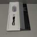 seenda Wireless Bluetooth Keyboard and Mouse Combo, SKM643 Rechargeable Slim Quiet Keyboard Mouse, 3 MultiDevice Connection, Compatible for Windows, Mac, MacBook, iPad, Tablet, Black Gray