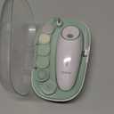 Momcozy Baby Nail File Electric, Gentle Baby Nail Trimmer Electric, Baby Nail Clipper with Night Light, 7 Grinding Head Replacement Pads, Green