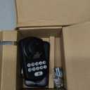 Veise Fingerprint Door Lock with 2 Lever Handles - Keyless Entry Door Lock, Electronic Keypad Deadbolt, Digital Smart Code & Front Handle Sets, Auto-Locking, Easy Installation, Matte Black