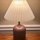 Small lampshades for table lamps, pleated, set of 2. Suitable for E27. 9"x6.2" Compatible with any interior. (Ivory)