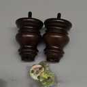 Michanco 4 Inch Wood Furniture Legs Set of 4 Wooden Bun Feet for Couch Sofa Ottoman Mid Century M8 Bolt Screw in