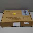 NATURE'S SOURCE Corner Floating Shelves with Invisible Brackets, Corner Shelves Wall Mounted Set of 3, Bedroom Bathroom Kitchen Living Room Office- Gothic Style 16.6" x 6" (Black)