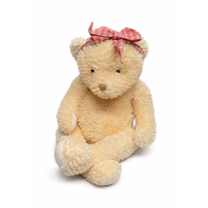 Plush Teddy Bear with Pink Bow – Soft & Cuddly Stuffed Animal