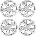 16 inch Hubcaps Fit for 2016-2025 Honda Civic Sedan Factory Steel Wheels Covers; Set of 4 Pcs (Silver)