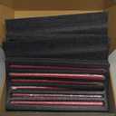 Burgundy 12 Inch Taper Candles Unscented Smokeless Long Tall Tapered Candle for Candlesticks Sticks Wedding Advent Home Decor Dinner Christmas Set of 12