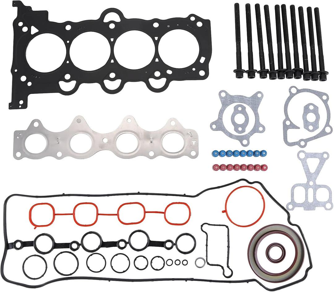 Engine Head Gasket Kit with Bolts Compatible for 2012-2019 for Hyundai Accent 2012-2017 for Hyundai Veloster 2012-2018 for Kia Rio 2012-2018 for Kia Soul 1.6L L4 HS26554PT Head Gasket Kit