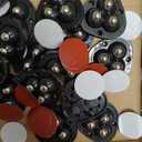 12PCS Self Adhesive Mini Caster Wheels for Small Appliances Black
