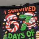 I Survived 67 Days of School Christmas Candy Cane Six Seven T-Shirt L