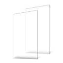 VEVOR Plexiglass Acrylic Sheets, 2-Pack Plastic Sheet, 24 x 48 Inch 1/8 Inch Thick Clear Plastic Cast Transparent Glass for Crafting Projects, Replacement Picture Frame Glass, DIY Display, Easy to Cut