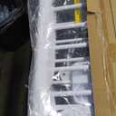 Cumbor 36" Extra Tall Baby Gate for Stairs, 29.7-54.2" Extra Wide Dog Gate for Doorways Hallways, Pressure Mounted Child Gate for Wide Opening, Auto Close Personal Safety for Babies and Pets, White