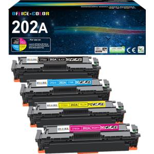 202A Toner Cartridges - Replacement for HP Color LaserJet Pro M254dw M254 MFP M281cdw, M281fdw M281fdn M281 Series (Black,Cyan,Magenta,Yellow 4Pack)