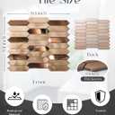 Gold Tile Long Hexagon Mosaic Tiles for Kitchen Backsplash Wall Bath Shower Floor Real Metal Tile 5 Sheets, 13.5"L x 11"W