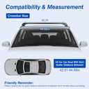 Universal Car Roof Rack Aluminum, Adjustable Roof Rack Cross Bars for Kayak