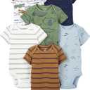 Simple Joys by Carter's Baby-Boys 6-Pack Short-Sleeve Bodysuit (0-3 Months)