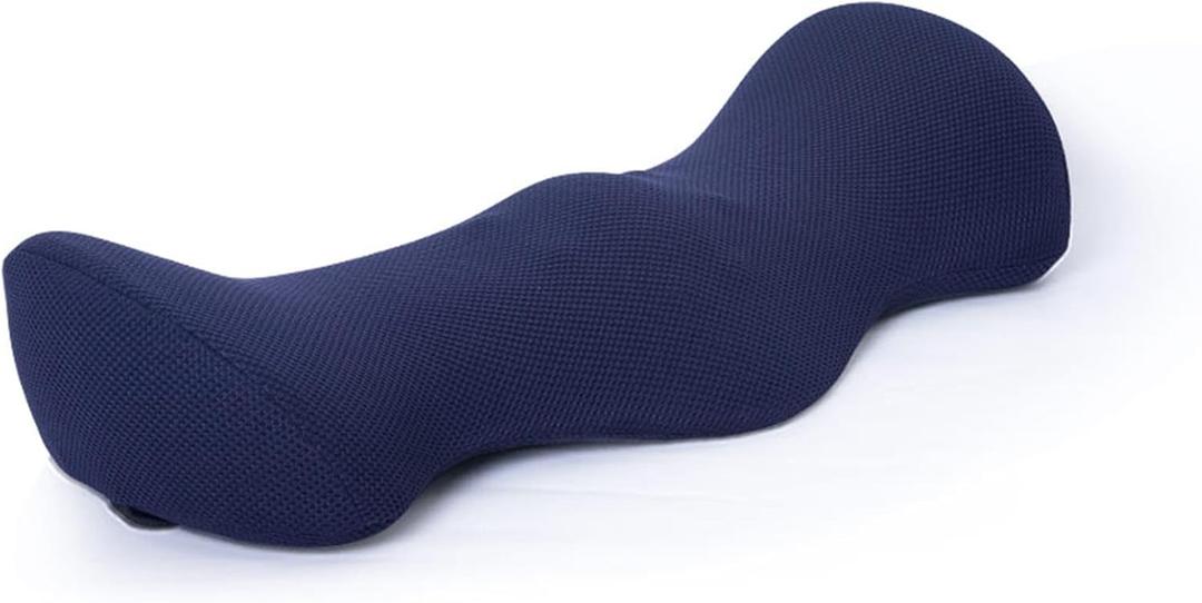 Pampkin High-Density Memory Foam Lumbar Support Pillow for Bed & Sleeping Comfort | Ergonomic Back Cushion with 8-Massage Points for Lower Back Pain Relief & Posture Support | Washable Cover