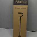 Stand by Me Walking Cane for Elderly and Disabled, Adjustable with Soft Cushioned Handle, Portable Lightweight, Collapsible, Extra Standing Support Platform, Wide Footpad