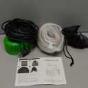 Pool Cover Pump above Ground - Submersible Water Sump Pump Swimming Water Removal Pumps, with Drainage Hose & 25 Feet Extra Long Power Cord, 850 GPH inGround, 3 Adapters (Green)