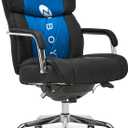 LaZBoy Sutherland Ergonomic Faux Leather Swivel Computer and Desk Chair, Black (CHR10048A)