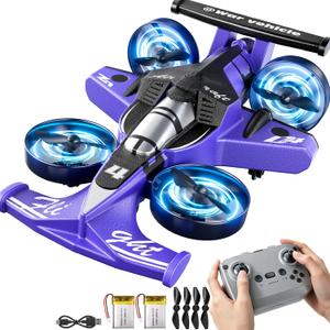MSKOLER Remote Control Airplane for Kids, 2 Type of Remote Control Car or RC Plane, Indoor Outdoor Foam Plane with Railcar Race, Tricks, Birthday Airplane Gift Toys for Boys Girls Adults 8-12 Year Old