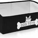 Dog Toy Basket, Specially Designed for Dog Toy Storage, Collapsible Dog Toy Box with HandlePerfect for Storing Pet Toys and Accessories - Black