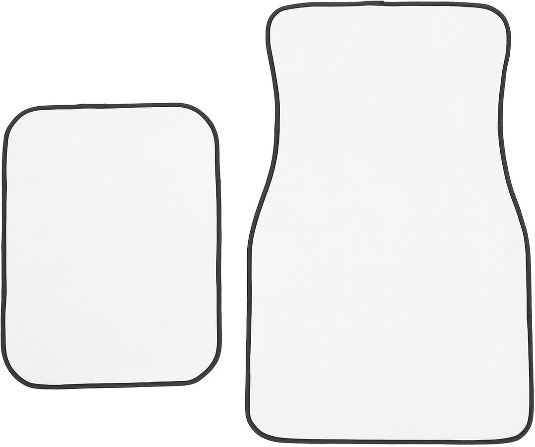 Homoyoyo Car Seat Covers Floor Mats Set DIY Sublimation Rubber Comfortable Waterproof, ‎26.77 x 17.32 x 0.07 inches