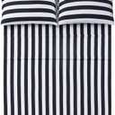 Best Season Queen Size Stripe Sheet Set-4 Piece Super Soft Microfiber Bedding-Deep Pocket, Stain, Fade & Wrinkle Resistant(Black&White)