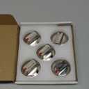 AMI PARTS DG64-00473A Gas Stove Knobs Compatible with Samsung Stove Knobs Replacement NX58F5700WS NX58K7850SS NX58H5600SS NX58J7750SS NX58H5650WS Range Burner Dial Knob (5pcs) (Silver)