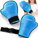 Comfpack Hand Ice Pack Gloves for Pain Relief, 2 Pack Full Hot Cold Therapy Gloves for Arthritis, Gel Ice Pack for Injures, Arthritis, Carpal Tunnel, Swelling, Suregry, Chemotherapy Neuropathy